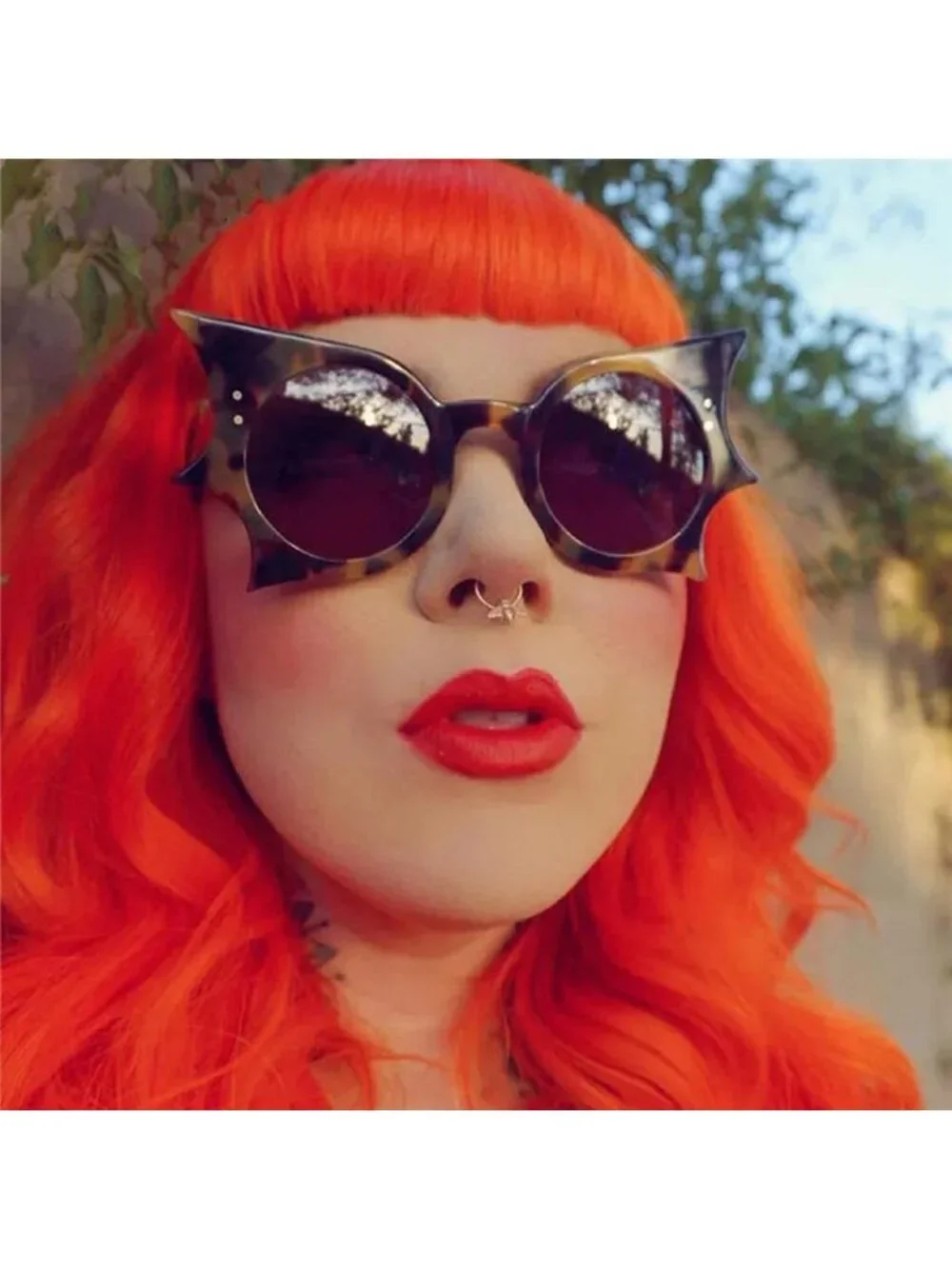 Bat-Wing Shaped Gothic Sunglasses